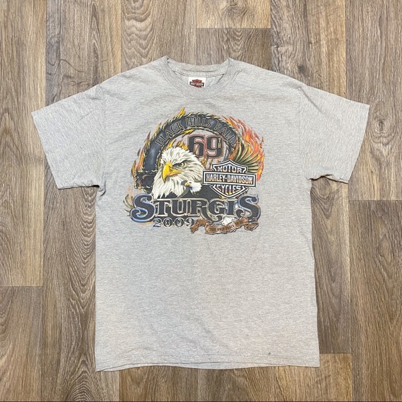 Harley Davidson T Shirt Sturgis 2009 Stutsman - Picture 1 of 7